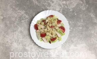 Шаг 14 - «Салат Цезарь классический с курицей»