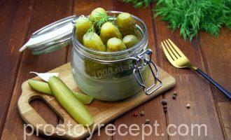 Хрустящие соленые огурцы на зиму без уксуса - основное фото