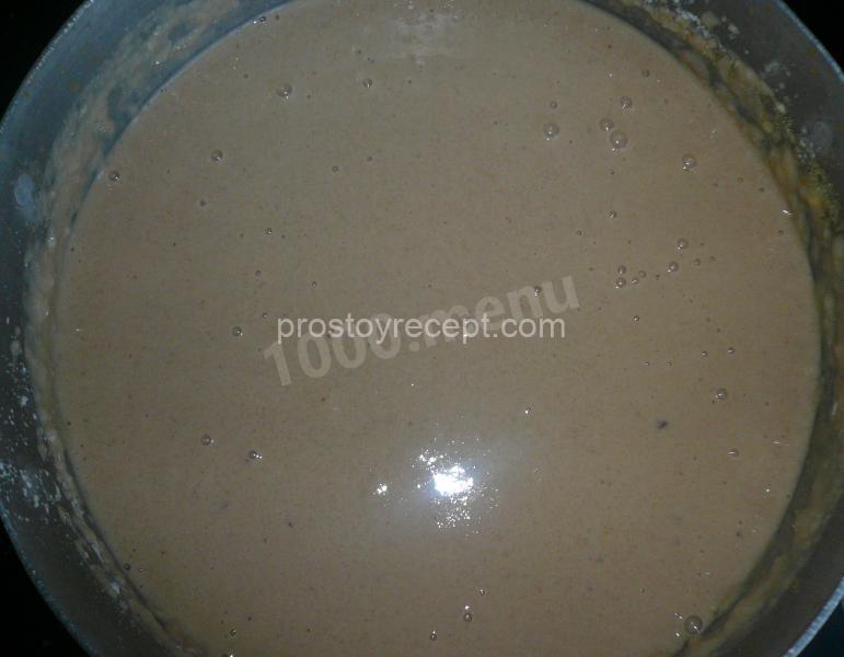 Блины из гречневой муки с пшеничной мукой