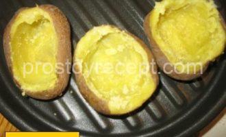 Картофель фаршированный сыром со сметаной и зеленым луком Шаг 7 - «Картофель фаршированный сыром со сметаной и зеленым луком»