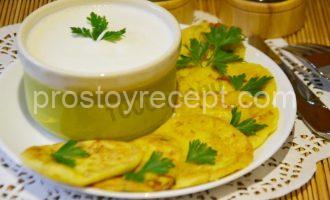 Кабачковые оладушки с чесноком и укропом - основное фото