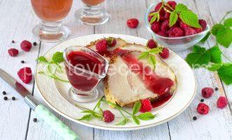 Малиновый соус к мясу из свежей или замороженной малины - основное фото