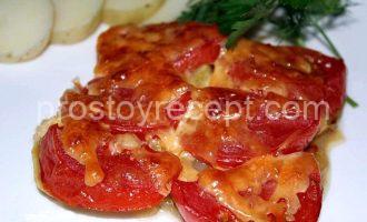 Запеканка с томатами сыром и кабачками - основное фото
