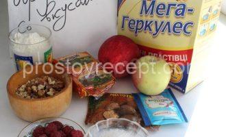 Шаг 1 - «Овсяный пирог с яблоками и малиной»
