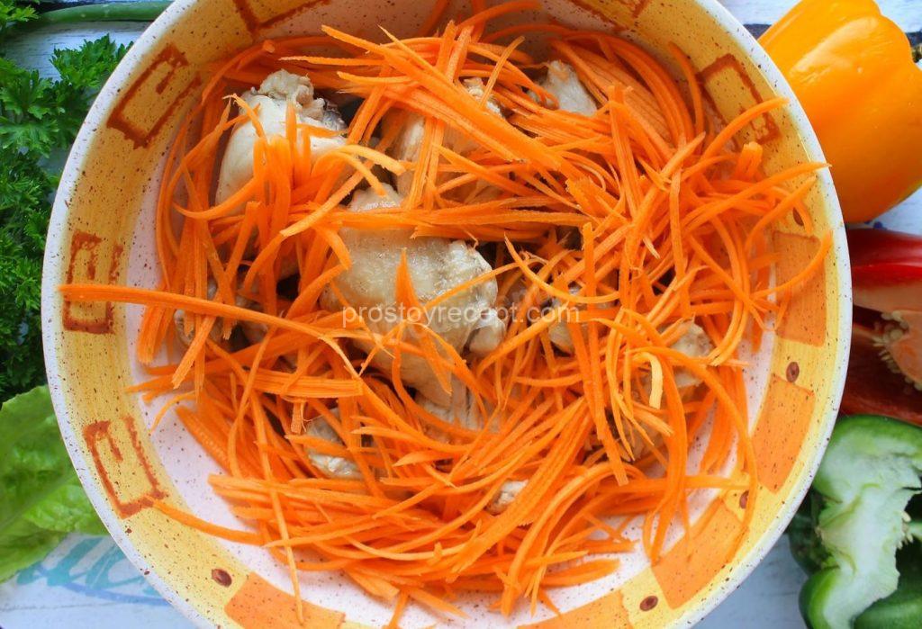 Теперь поместим наши нежные кусочки курицы в просторную миску –