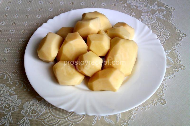 Почистить картофель
