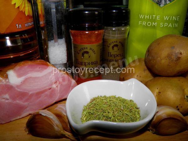 Запеченный картофель с розмарином