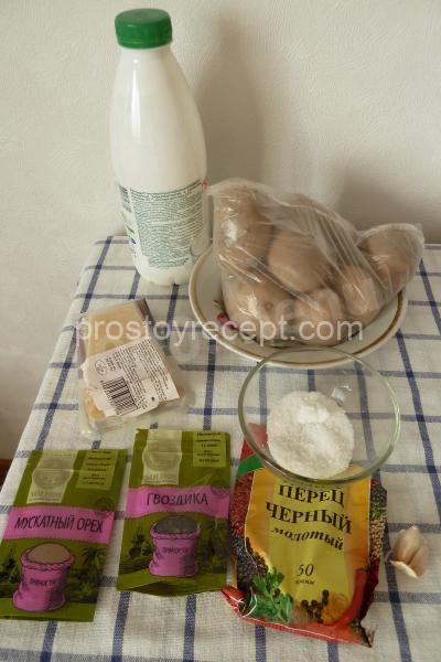 Запеченный картофель в молоке