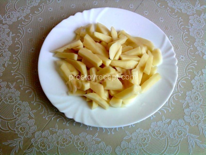Порезать кусочками