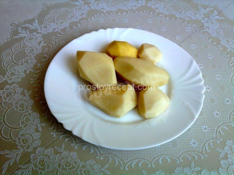 Почистить картофель