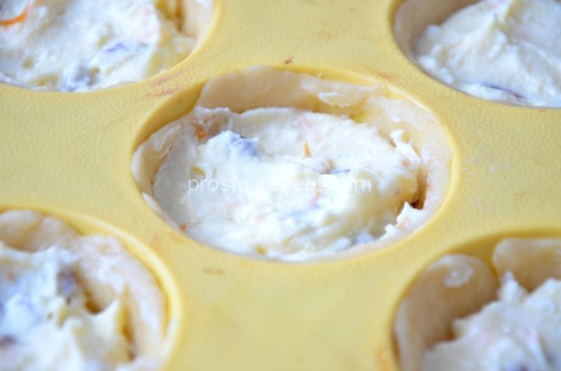 Корзинки с сырной начинкой