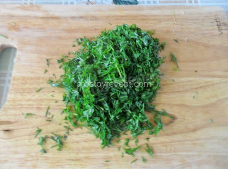 Кюкю из зелени