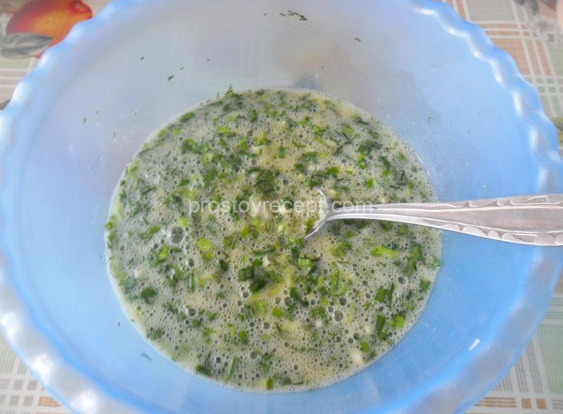 Кюкю из зелени