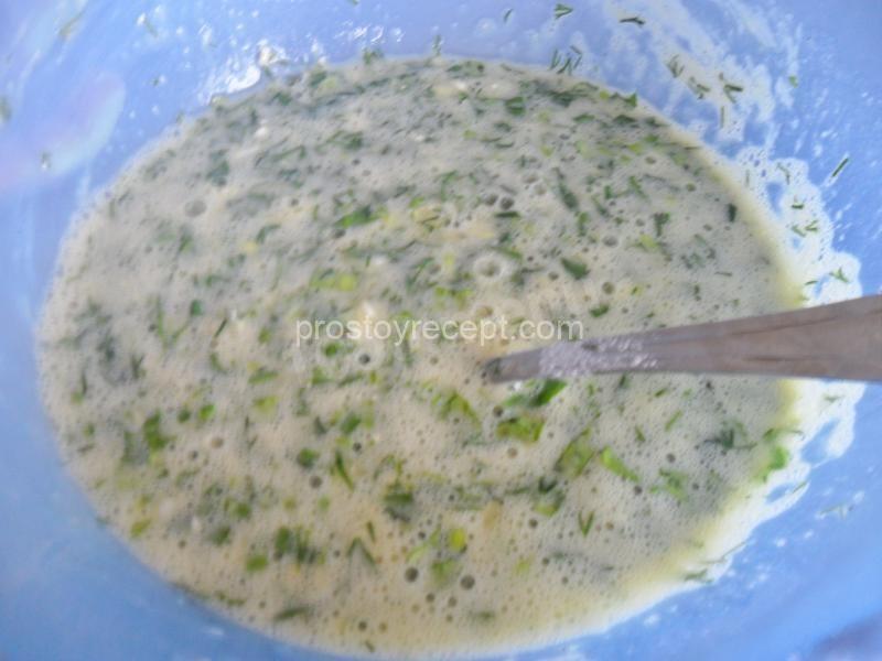Кюкю из зелени