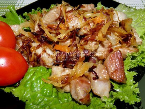 Квашеная капуста с мясом в мультиварке