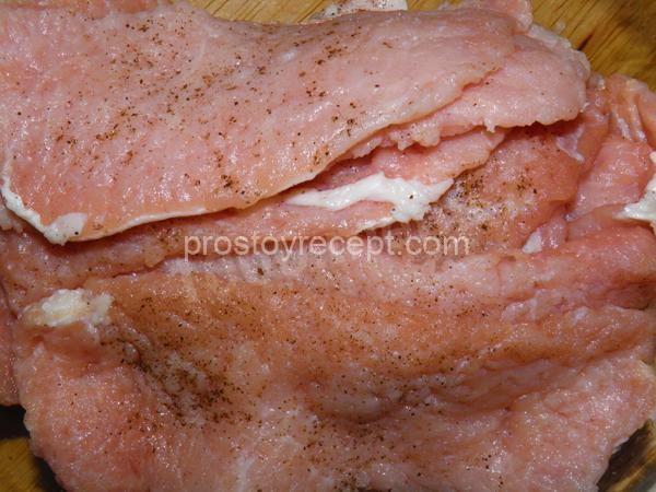 Свиные отбивные рулетики с начинкой из картофеля