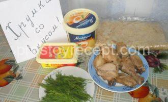 Рулет из лаваша с куриной начинкой - Шаг 1
