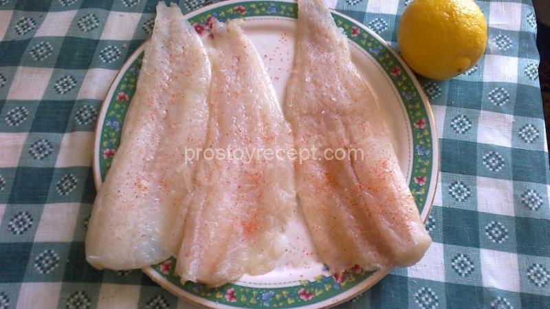 Рулеты из филе минтая с рисом