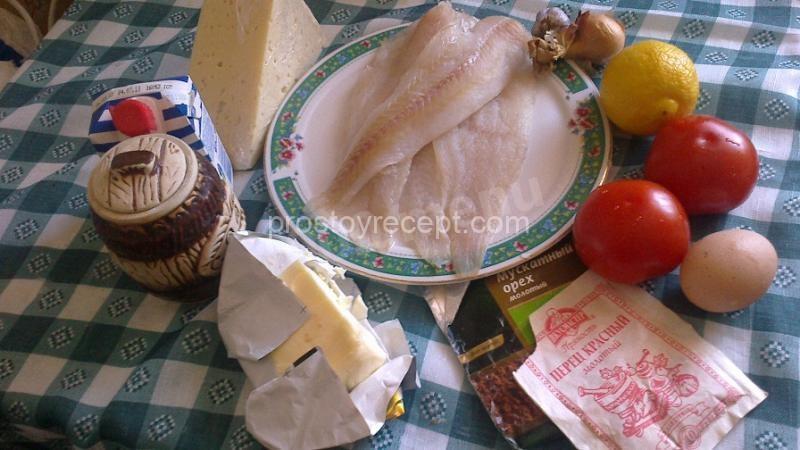 Рулеты из филе минтая с рисом