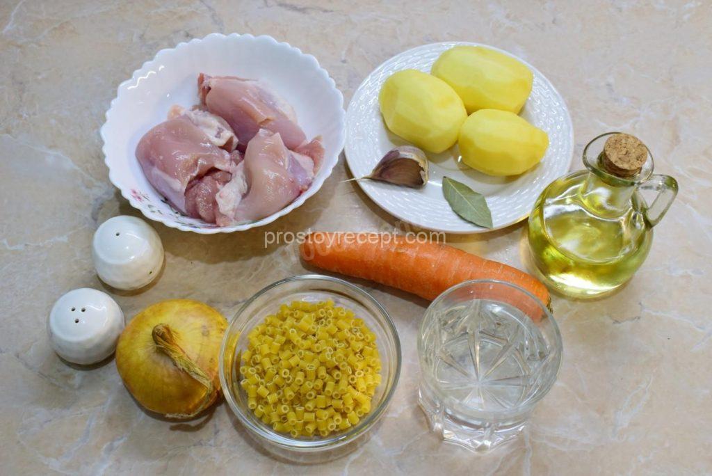 Как сделать суп с макаронами и картошкой? Подготовьте для этого