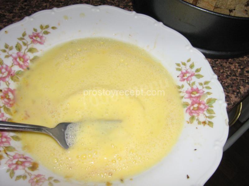 Запеканка картофельная с грибами, креветками, капустой и сухарями постная